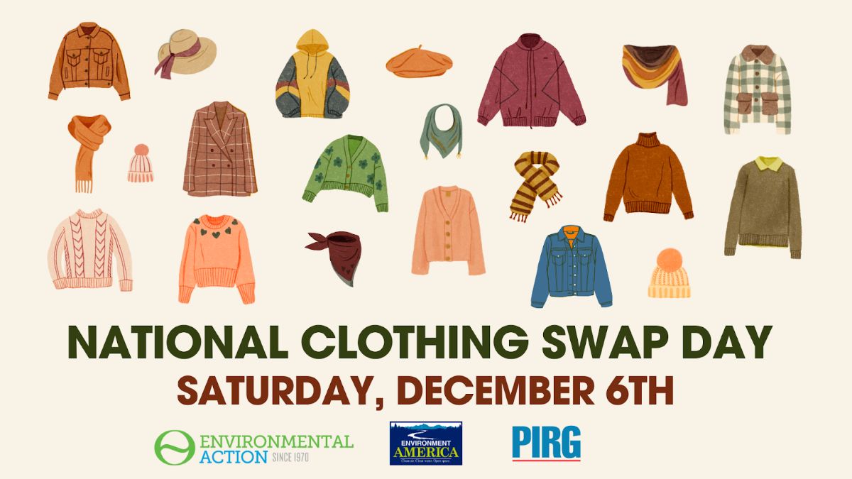 National Clothing Swap Day. Saturday, December 6th