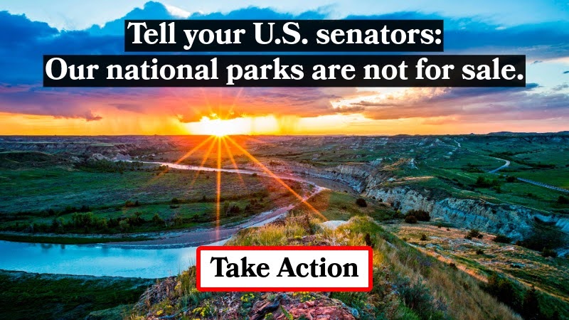 Tell your U.S. senators: Our national parks are not for sale. Take Action